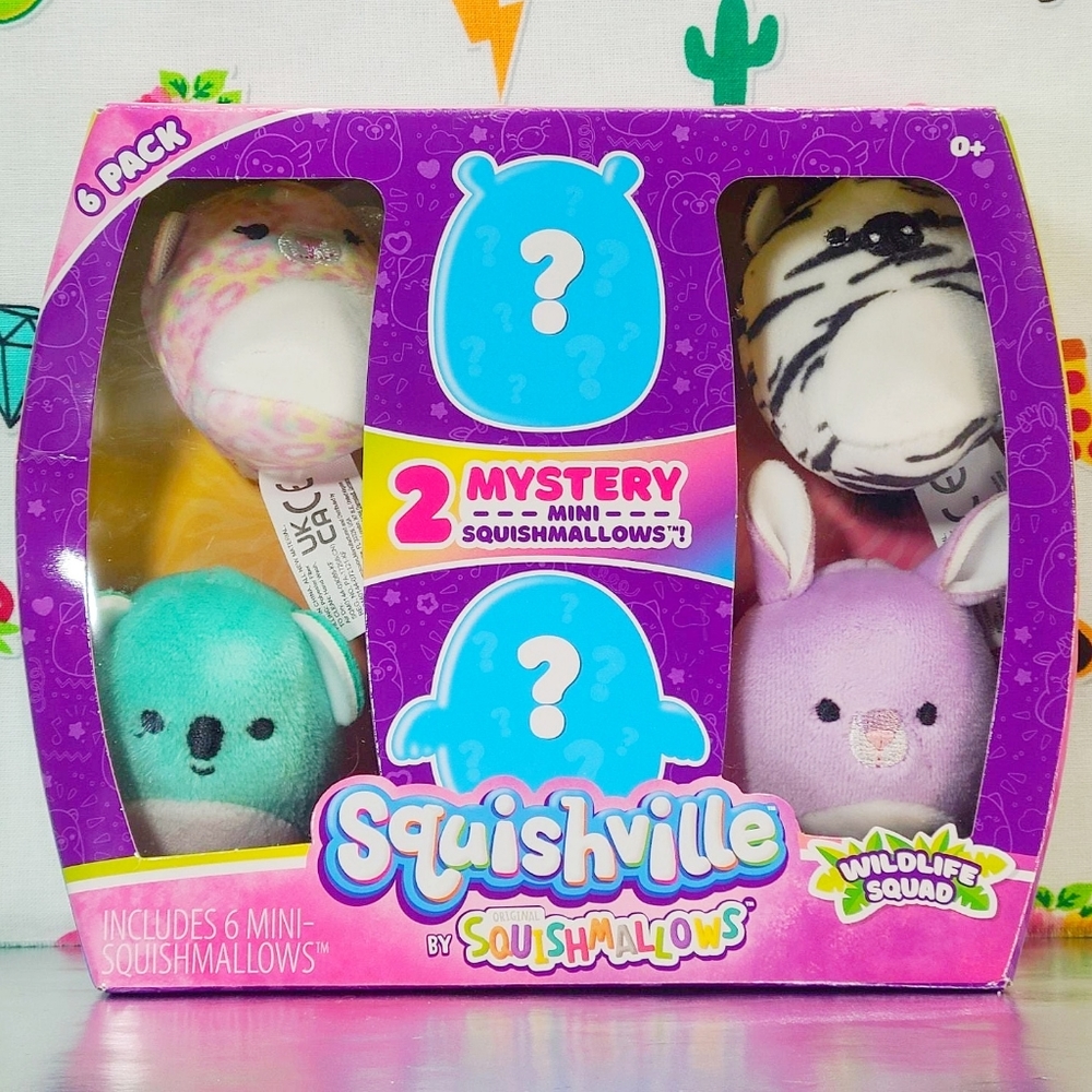 Squishmallow Squishville Minis Wildlife Squad 6pk UltraSoft Stuffed Plush